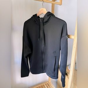 Adidas - Black Zip Hoodie - Men’s Small